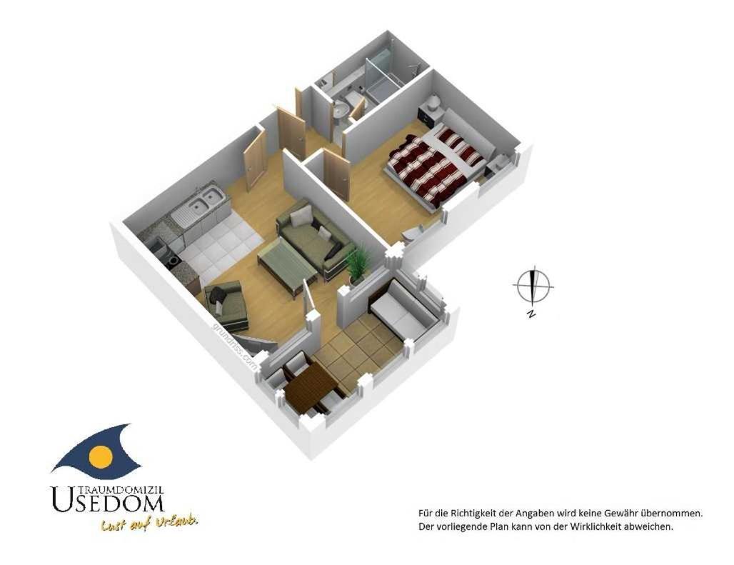 Villa Waldblick Whg 05 塞巴特黑灵斯多夫 外观 照片